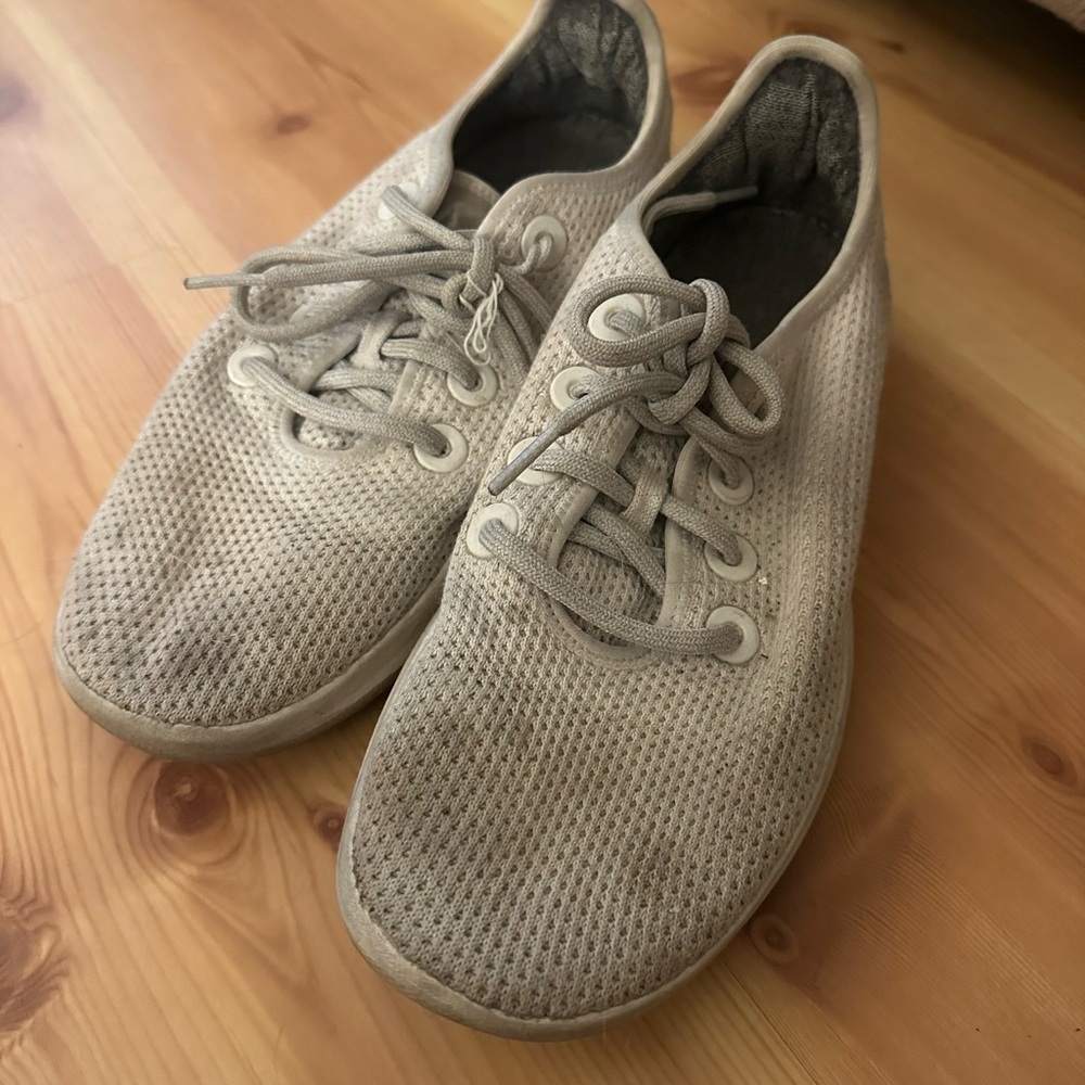 Allbirds Gray Sneakers Breathable Mesh Low-Top